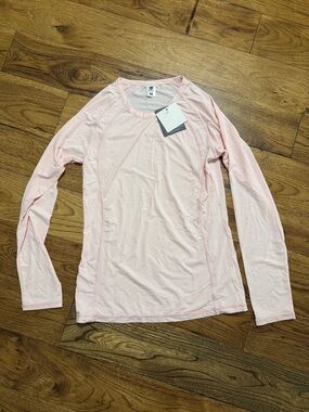 Senita Athletics Light Pink Long Sleeve Performance Top